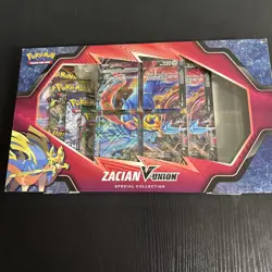 Pokemon TCG Zacian V-Union Collection Box Factory Sealed Evolving Skies - Image 1