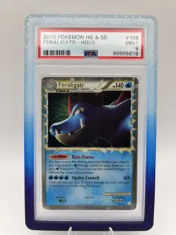 Pokemon Feraligatr Prime 108/123 - PSA 9 MINT - Heartgold & Soulsilver Holo - Image 1