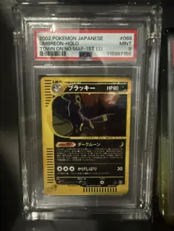 2002 Pokemon Umbreon Holo PSA 9 #068/092 Japanese Town On No Map 1st Edition - Image 1