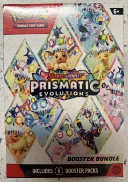 Pokemon TCG: S&V Prismatic Evolutions Booster Bundle (6pks) Factory Sealed - Image 1