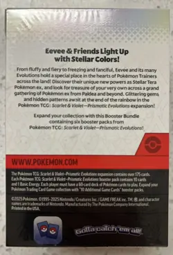 Pokemon TCG: S&V Prismatic Evolutions Booster Bundle (6pks) Factory Sealed - Image 2