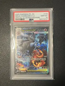 Pokemon 2025 Mega Charizard X ex 125/094 SIR Phantasmal Flames GEM MINT PSA 10 - Image 1