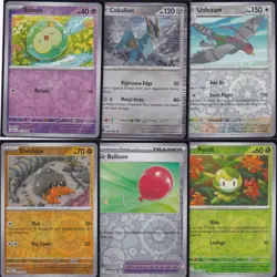 LOT 6 Pokemon TCG Holos + Reverse Foil ** PACK FRESH CLEAN ** HOLO FOILS - 41 - Image 1