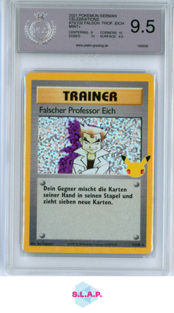 FALSCH. PROF. EICH 2021 POKEMON GERMAN CELEBRATIONS 73/102 PGS 9.5 - Image 1