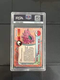 Pokemon Topps Chrome Nidorino 33 Sparkle PSA 6 - Image 2