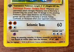 Pokemon TCG 1st Edition Machamp Base Set 8/102 Holo Rare Unlimited Vintage - Image 4