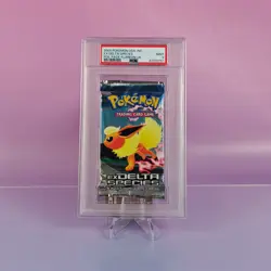 POKEMON EX DELTA SPECIES BOOSTER PACK FLAREON ARTWORK UK PSA 9 - Image 1