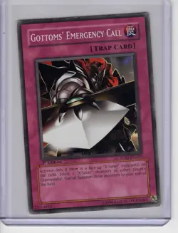 Heavy Play Yugioh TCG 5DS2-EN033 Gottom's Emergency Call 1st Common - Image 1