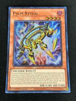 YUGIOH PALM RYZEAL CRBR-EN005 1ST SUPER RARE! - Image 1