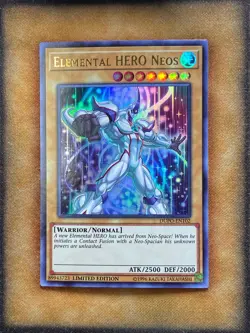 Yugioh Elemental HERO Neos DUPO-EN102 Ultra Rare Limited Edition NM - Image 1