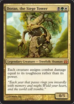 MTG Doran, the Siege Tower - Foil, From the Vault: Legends, Damaged, English - Image 1