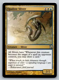 MTG Timespiral #244 Opaline Sliver Uncommon Sliver - Image 1