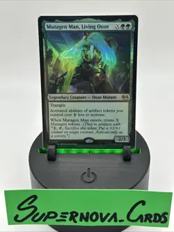 Mutagen Man, Living Ooze - Foil - Extended Art, NM-Mint, English TMNT MTG 0124 - Image 1