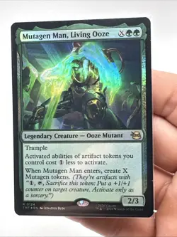 Mutagen Man, Living Ooze - Foil - Extended Art, NM-Mint, English TMNT MTG 0124 - Image 2
