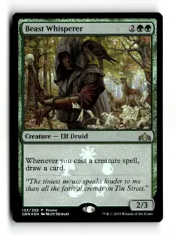 Magic: The Gathering Creature Beast Whisperer Rare 123/259 P Promo - Image 1