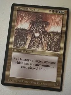 Magic the Gathering MTG Legends Ramses Overdark NM (Beta Bob) - Image 1