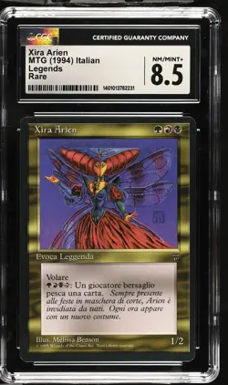 XIRA ARIEN *Italian* Legends Rare CGC 8.5 MTG EDH [Nostalgium] - Image 1