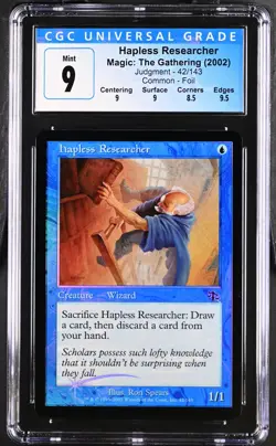 HAPLESS RESEARCHER Judgment Foil C CGC 9 MTG [Nostalgium] - Image 1
