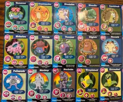 Lot of 38 Vintage Pokemon Poke Trivia Cards Burger King 1999 Mewtwo Strikes Back - Image 2