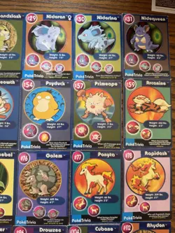 Lot of 38 Vintage Pokemon Poke Trivia Cards Burger King 1999 Mewtwo Strikes Back - Image 3