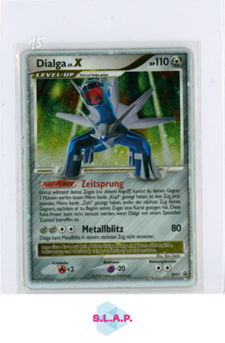 DIALGA LV.X POKEMON DP37 DP BLACK STAR PROMO LEVEL-UP GERMAN PLAYED - Image 1