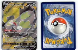 GALARIAN STUNFISK V 184/189 RARE ULTRA DARKNESS ABLAZE POKEMON NM - Image 1