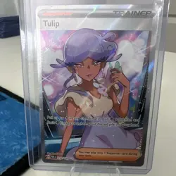 Pokemon Tulip 244/182 SV04: Paradox Rift Full Art Holo Ultra Rare Trainer - Image 1