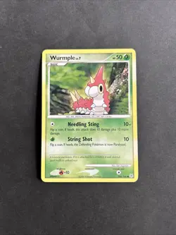 Wurmple 104/130 - MP Diamond & Pearl - Pokemon 2007 Common TCG Card - Image 1