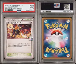 Pokemon All Night Party PSA 9 139 XY Promo Japanese Pokemon Gym Graded - Image 3