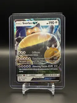 Snorlax GX SM05 Black Star Promo Holo Pokemon Card NM - Image 1