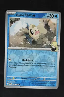 Pokemon Cynthia's Feebas C NM - Destined Rivals 052/182 - Image 1