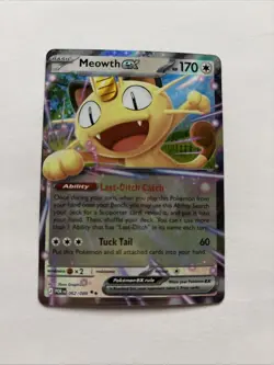 Pokemon TCG Perfect Order Double Rare Meowth EX 062/088 NM - Image 1