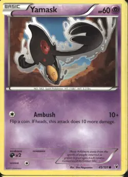Yamask 45/101 Common BW Noble Victories Pokemon - Image 1