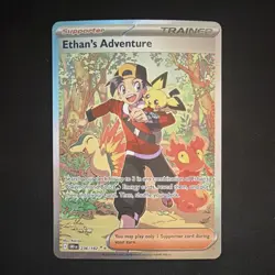 Pokemon Ethan's Adventure 236/182 Sv10: Destined Rivals Full Art Holo Rare - Image 1