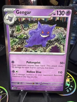 Pokemon TCG Gengar 094/165 Scarlet & Violet 151 Cosmos Holo Sam's Club Exclusive - Image 1