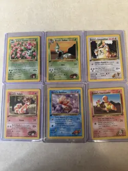 Pokemon Gym Heroes/Challenge Lot Of 6 Including Rare Erika’s Ivysaur - Image 1