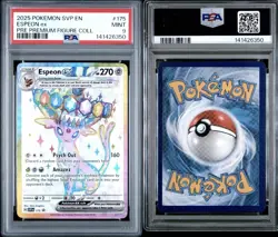 2025 Pokemon Black Star Promo #175 Espeon Ex Pre Premium Figure Coll PSA 9 - Image 1