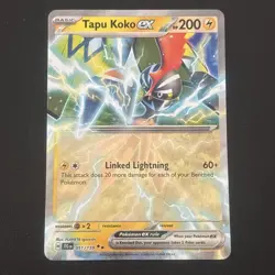 Tapu Koko ex 051/159 Double Rare Journey Together Pokemon NM - Image 1