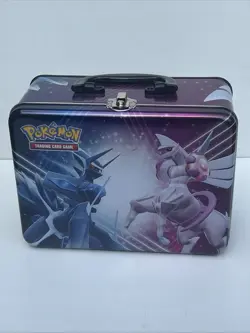 Pokemon 2022 Chest Lunch Box Tin Box Dialga & Palkia JUST THE TIN - Image 1