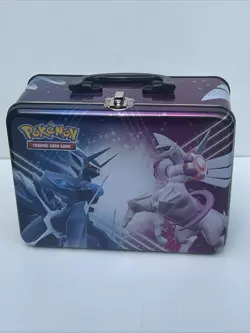 Pokemon 2022 Chest Lunch Box Tin Box Dialga & Palkia JUST THE TIN - Image 2