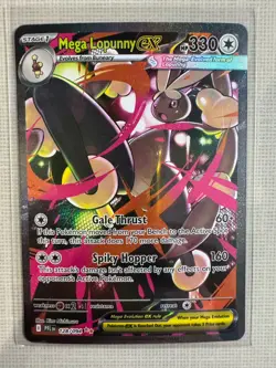 Mega Lopunny EX 128/094 Phantasmal Flames Special Illustration Rare SIR NM - Image 1