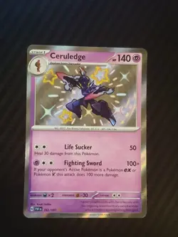 Ceruledge 162/091 - S&V Paldean Fates - Baby Shiny Rare - Pokemon TCG English - Image 1