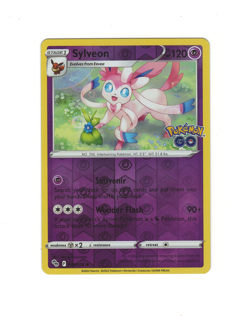 Sylveon 035/078 Reverse Holo Rare Near Mint S&M Pokemon GO NM/M - Image 1