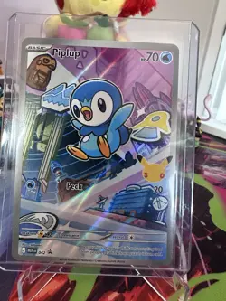 Piplup MEP 042 30th Anniversary Illustration Rare - Pokemon TCG Black Star NM - Image 1