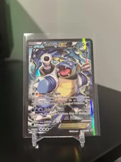 Pokemon TCG Blastoise EX XY122 Full Art Holo Black Star Promo - Image 1