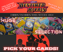 Pokemon Destined Rivals Singles - Common/Uncommon & Holofoils - - Image 1