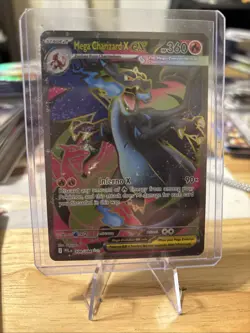 Pokemon TCG Mega-Charizard Ex Full Art 109/094 Phantasmal Flames Ultra Rare EX - Image 1
