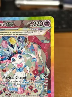 Pokemon TCG Prismatic Evolution Sylveon EX Card 156/131 Closeup Pics!! - Image 2