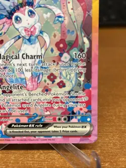 Pokemon TCG Prismatic Evolution Sylveon EX Card 156/131 Closeup Pics!! - Image 5