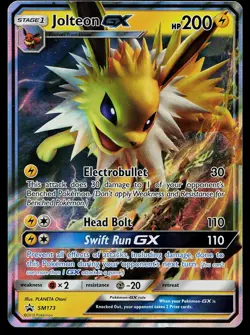 Pokemon Card Sun & Moon Promo Jolteon GX - SM173 Promo Holo - Image 1